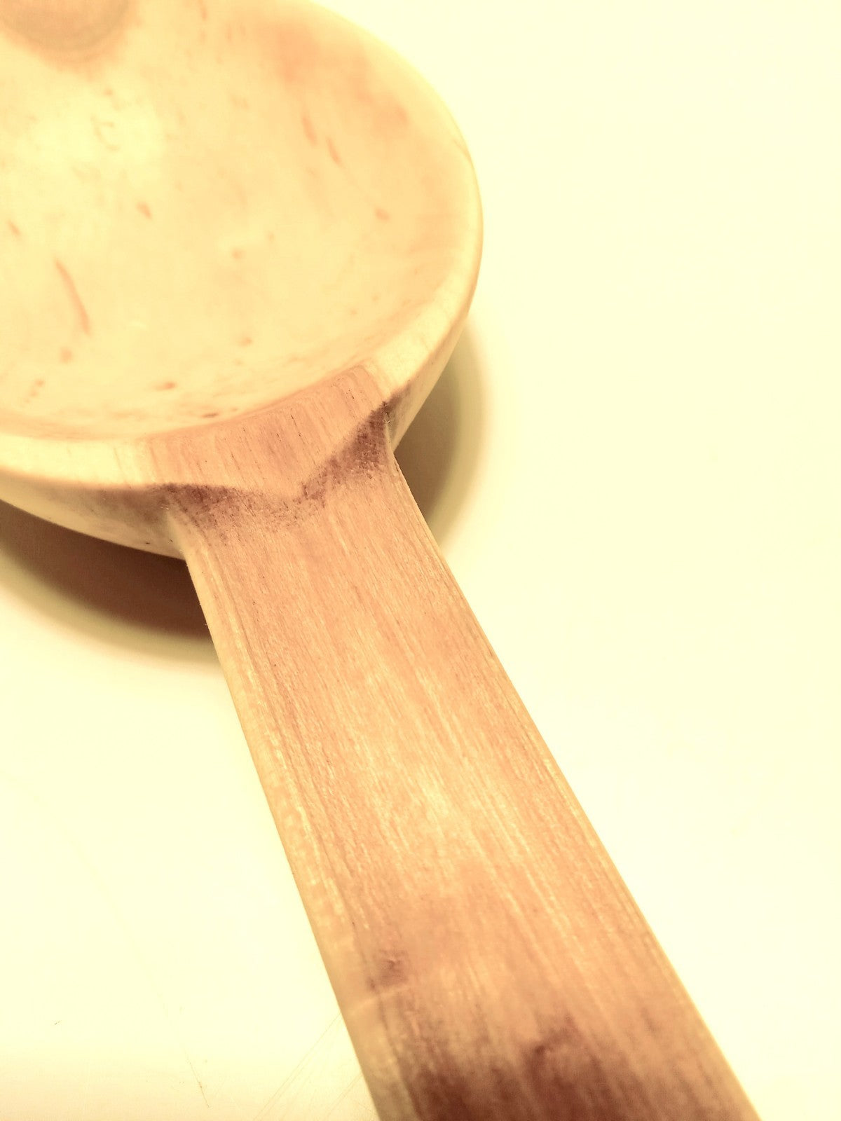 Handmade Solid Black Cherry Wood Kitchen Spoon Ladle & Spatula Set  Rustic