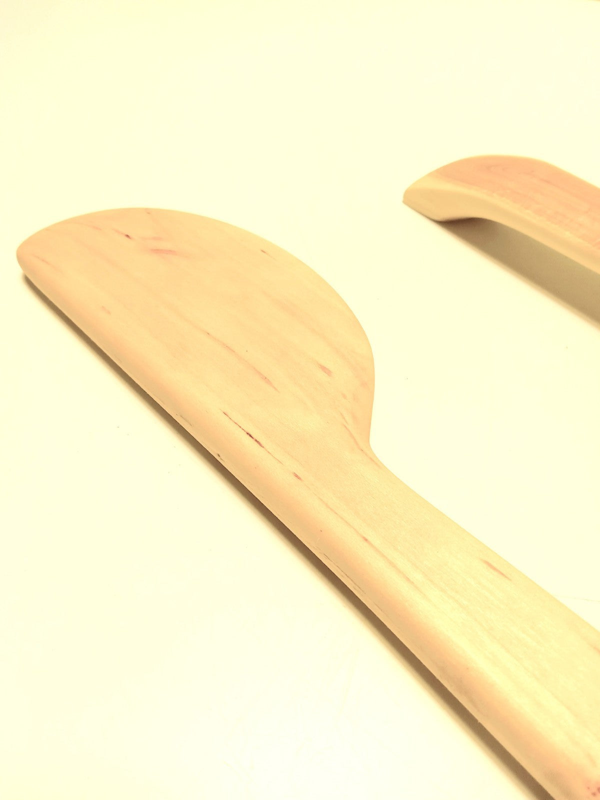Handmade Solid Black Cherry Wood Kitchen Spoon Ladle & Spatula Set  Rustic