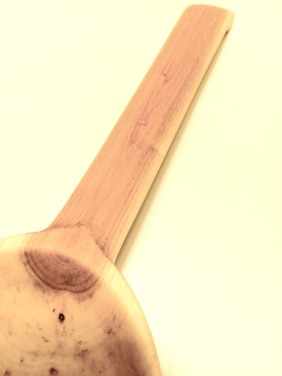 Handmade Solid Black Cherry Wood Kitchen Spoon Ladle & Spatula Set  Rustic
